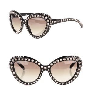 Prada Studded Cat-Eye Sunglasses